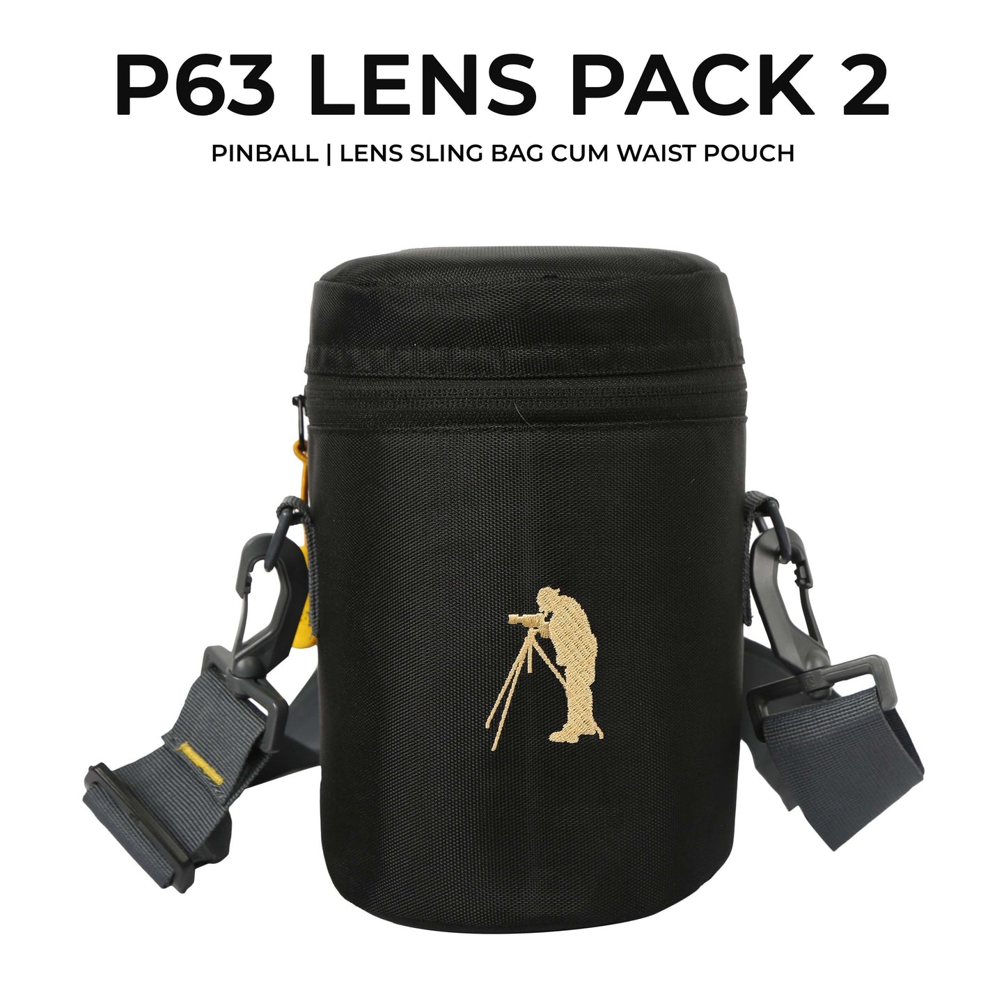 P63 LENS PACK 2 | PINBALL | LENS SLING BAG CUM WAIST POUCH