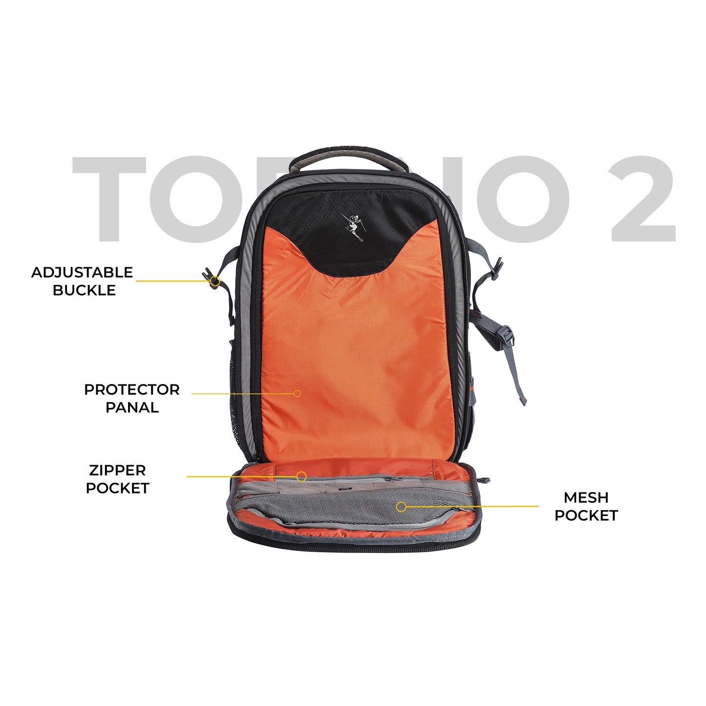 P37 TORINO 2 | PINBALL | VIDEO CAMERA BAG | WATERPROOF WITH RAINCOVER