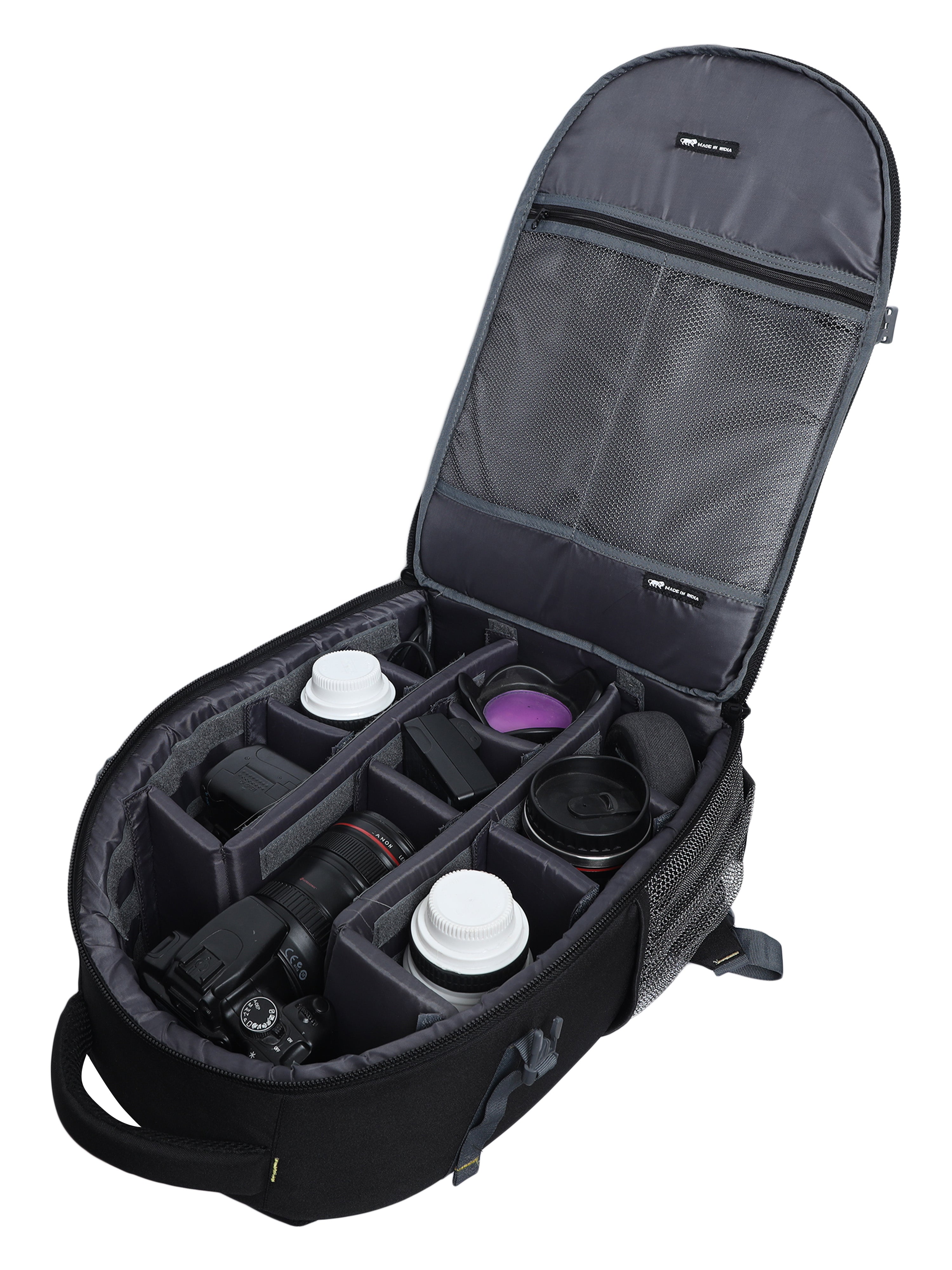 Movsou Camera Bag Nylon Camera Backpack Waterproof 13